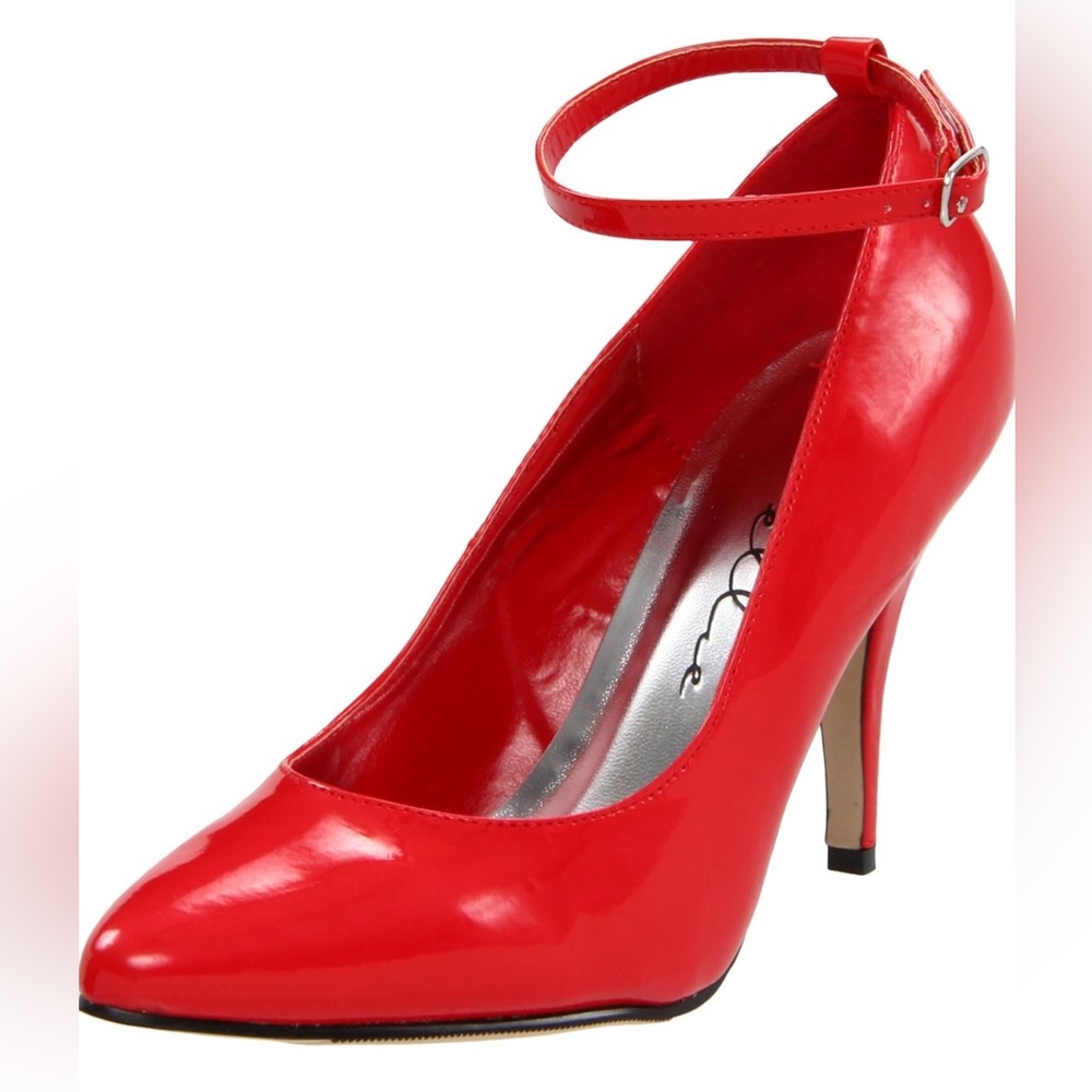 New With Defects (Tried On) No Box 4” Patent Leather High Heels w/ Ankle Straps
